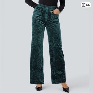 HALARA velvet pants
